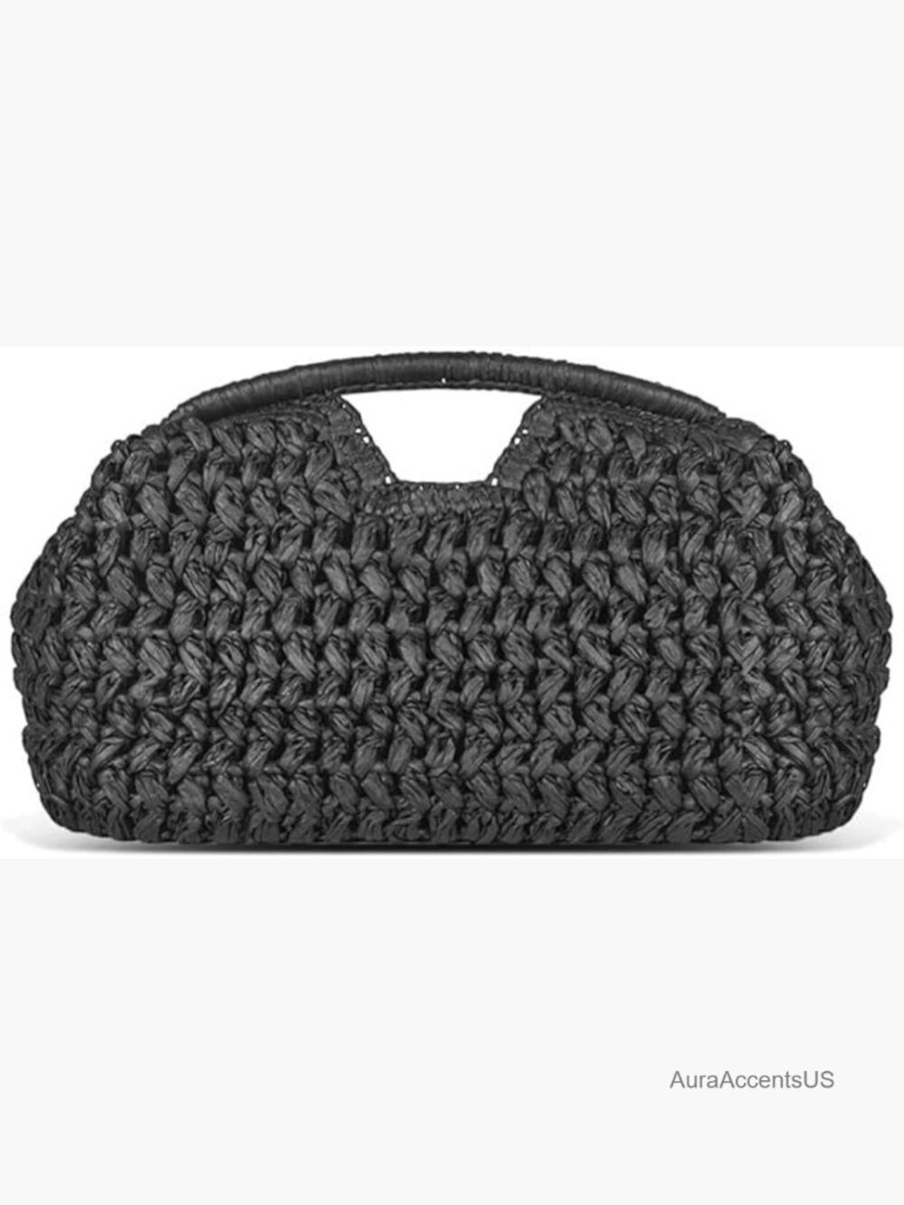 Large Woven Straw Clutch Bag Summer Satchel Purse Top Handle Handbag Beach